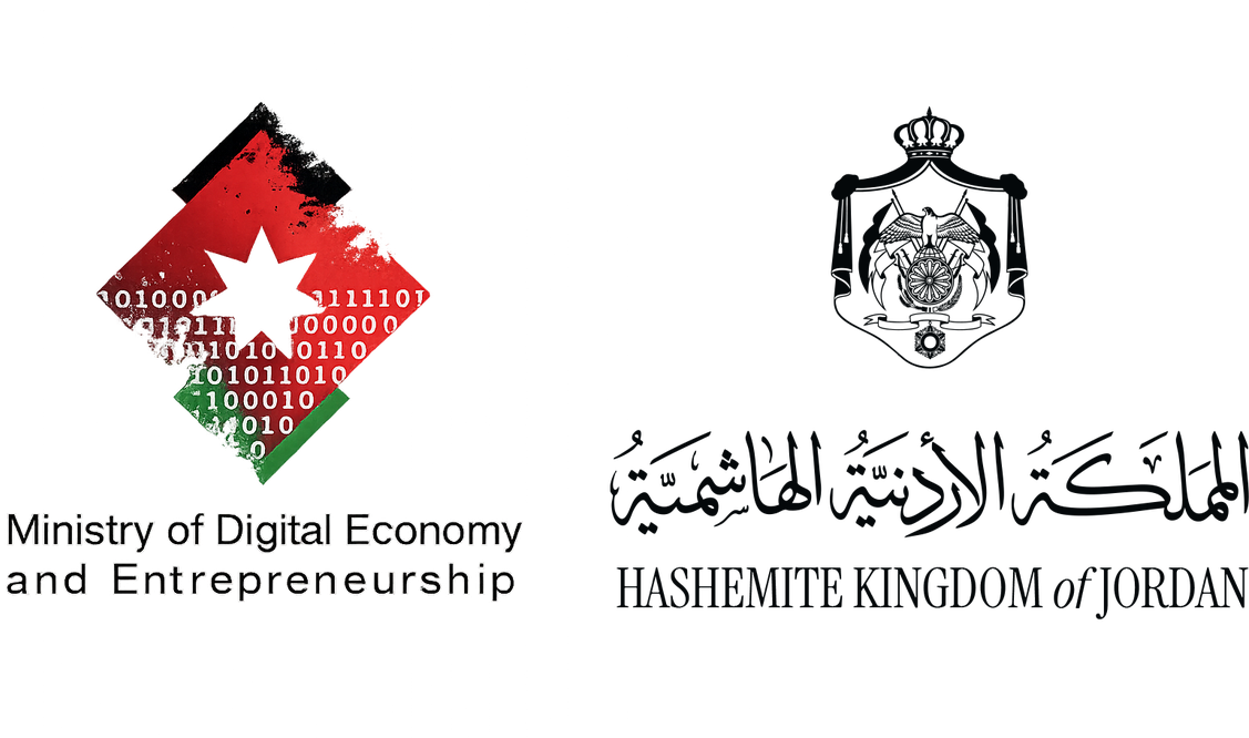 Logos of the Hashemite Kingdom of Jordan and the Ministry of Digital Economy and Entrepreneurship